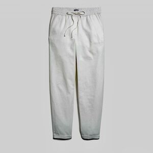J. Crew White Casual Pull-On Linen Blend Pants